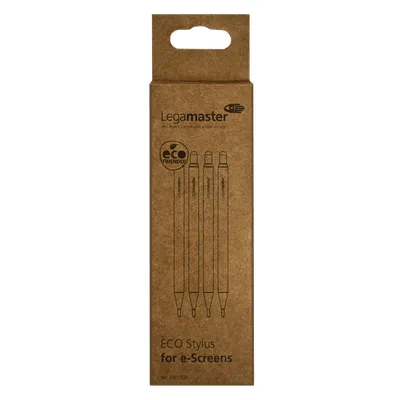 Verpakking van Legamaster ECO Touch Pen stylussen / emballage des stylets ECO Touch Pen