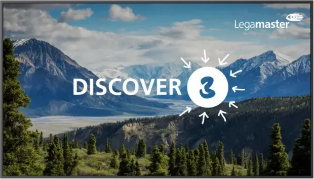Legamaster Discover 3 professioneel display - vooraanzicht / écran professionnel, vue de face