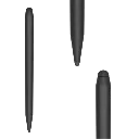 Dubbelzijdige OEM touchscreenpen - detail van beide punten / stylet OEM à double pointe, détails