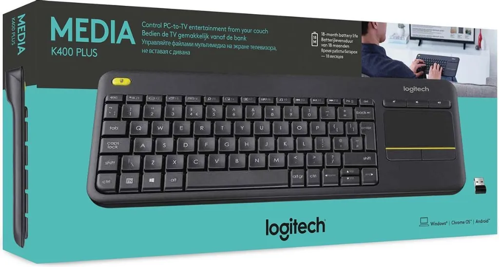 Logitech K400+ toetsenbord - verpakking / clavier K400+, emballage