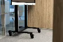 ERGOXS mobiel dubbelkolom onderstel - detail van kolommen en wielen / support mobile, colonnes et roulettes
