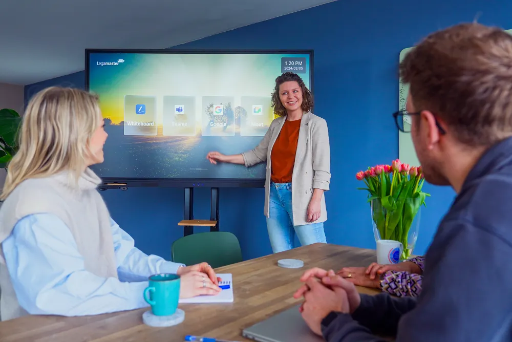 Presentatie op een Legamaster interactief scherm / présentation sur écran interactif Legamaster