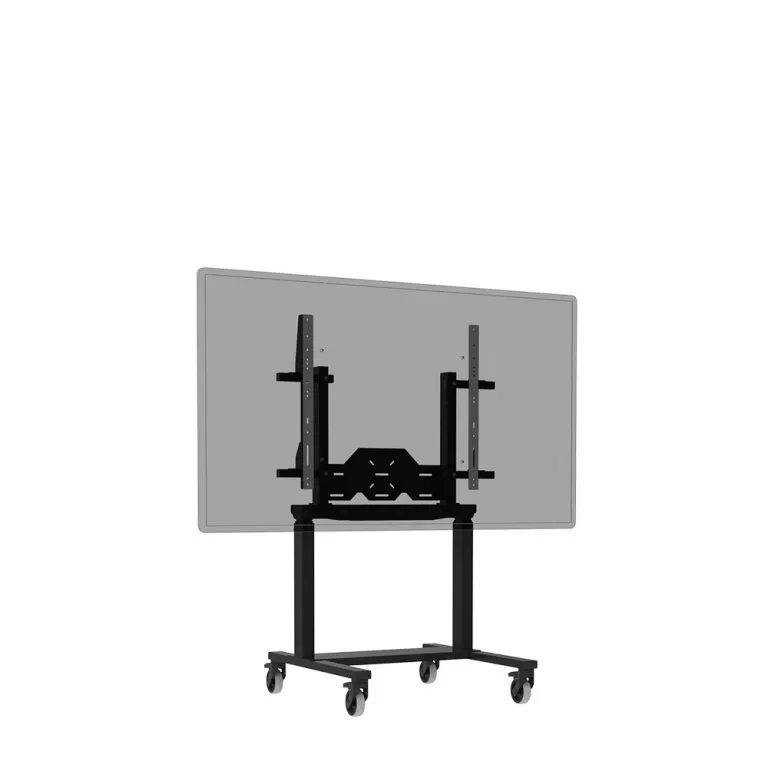 ERGOXS Compact Chariot mobile à double colonne - Noir