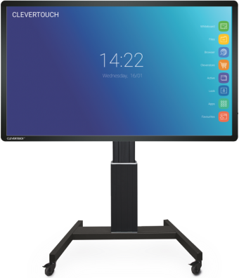 Clevertouch montage opties mobiel onderstel liftsysteem