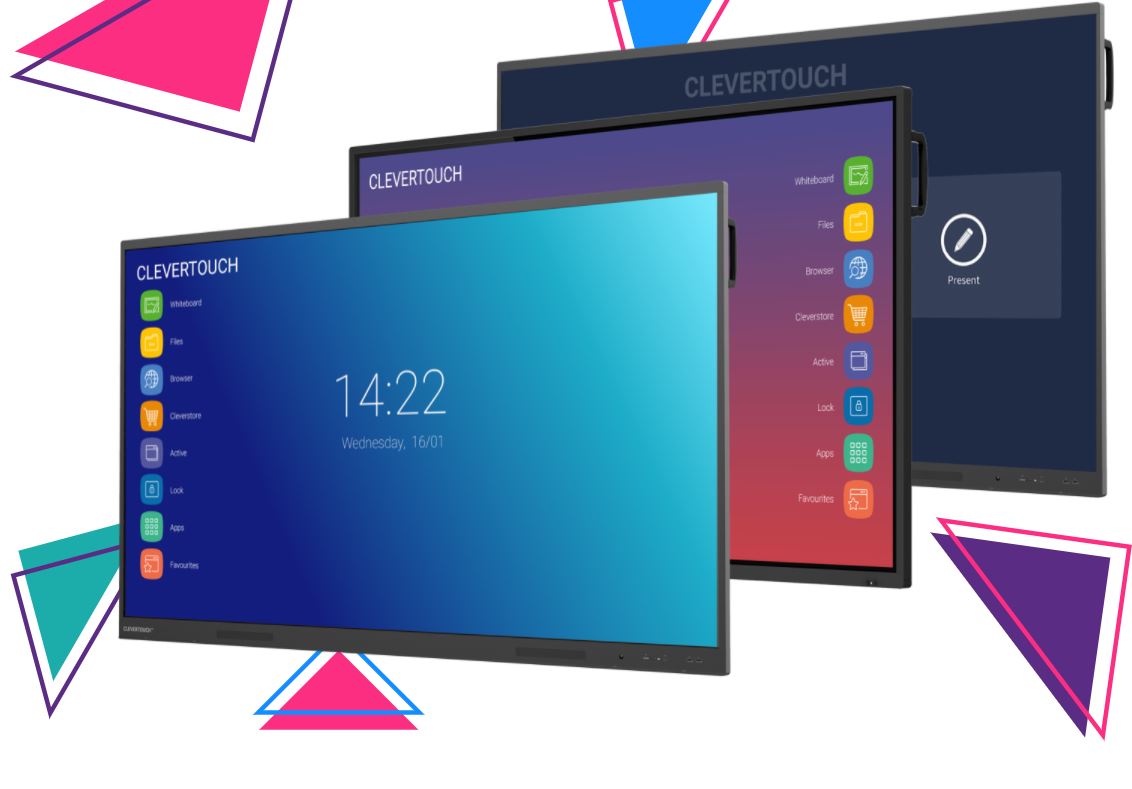 Clevertouch nieuw new generatie generation touchscreen digibord
